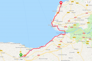 Caen - Étretat à vélo